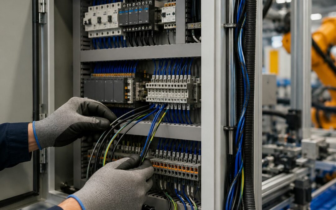 Rifacimento cablaggi elettrici su macchine esistenti